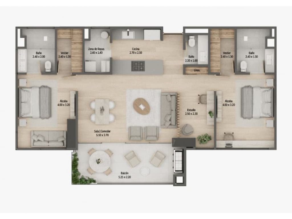 Apartamento en Venta en Los Balsos, Medellín