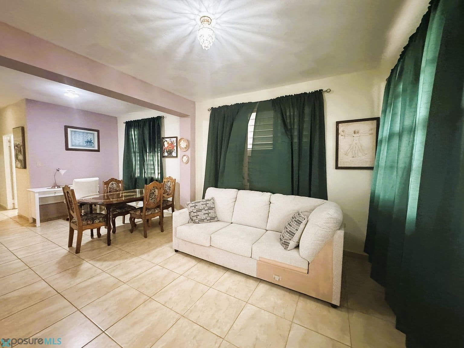 Apartment for rent with furniture, water, electricity and internet included.