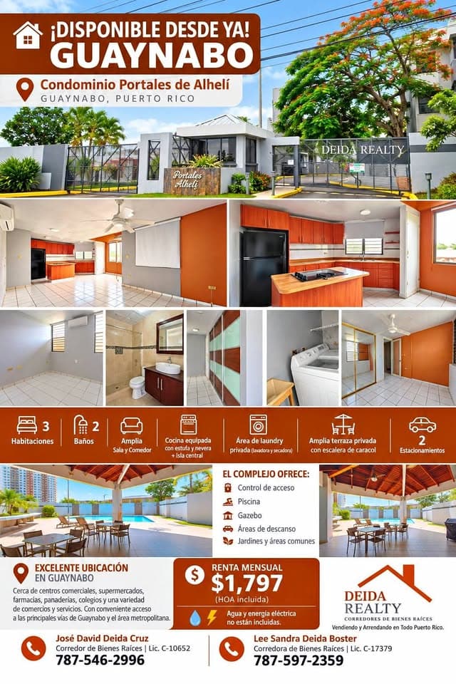 Se renta apartamento en Guaynabo.