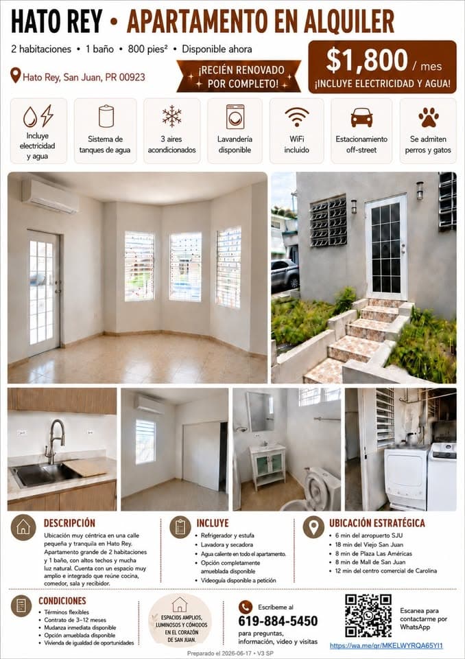2 Beds 1 Bath Apartment/condo